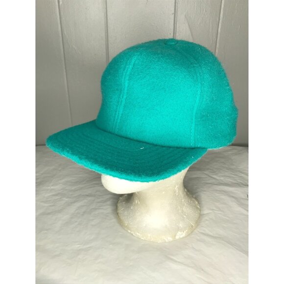 Vintage 80s P Brand Wool Cap Snapback Blue Made In USA Hat P Cap - Picture 1 of 6